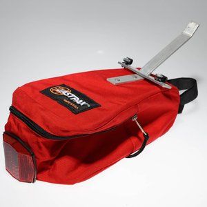 Vintage Bicycle Seat Bag Eastpak 80s 90s - Red, Rear Reflector - Excellent Cond